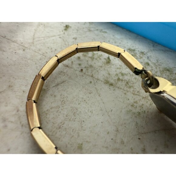 Vintage NORWOUD Anti-Shock 7 Jewels Mechanical Gold Tone Watch w/ Box - Picture 5 of 6